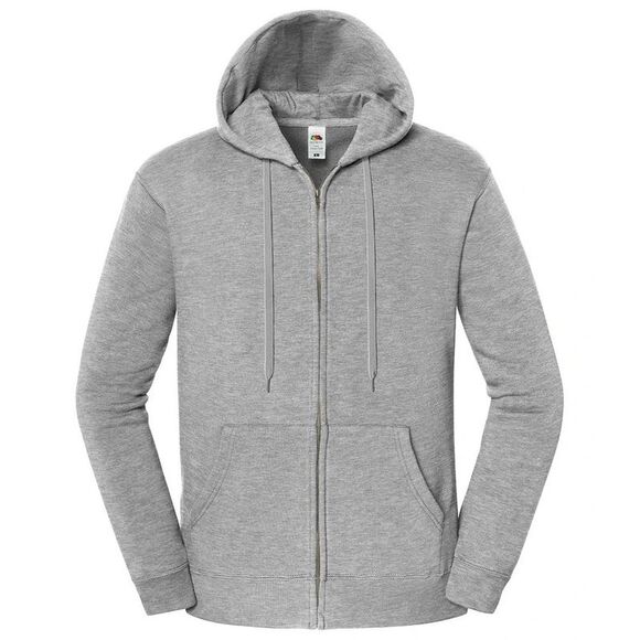 Fruit of the Loom Unisex Adult IconicFull Zip Hoodie / Athletic Heather
